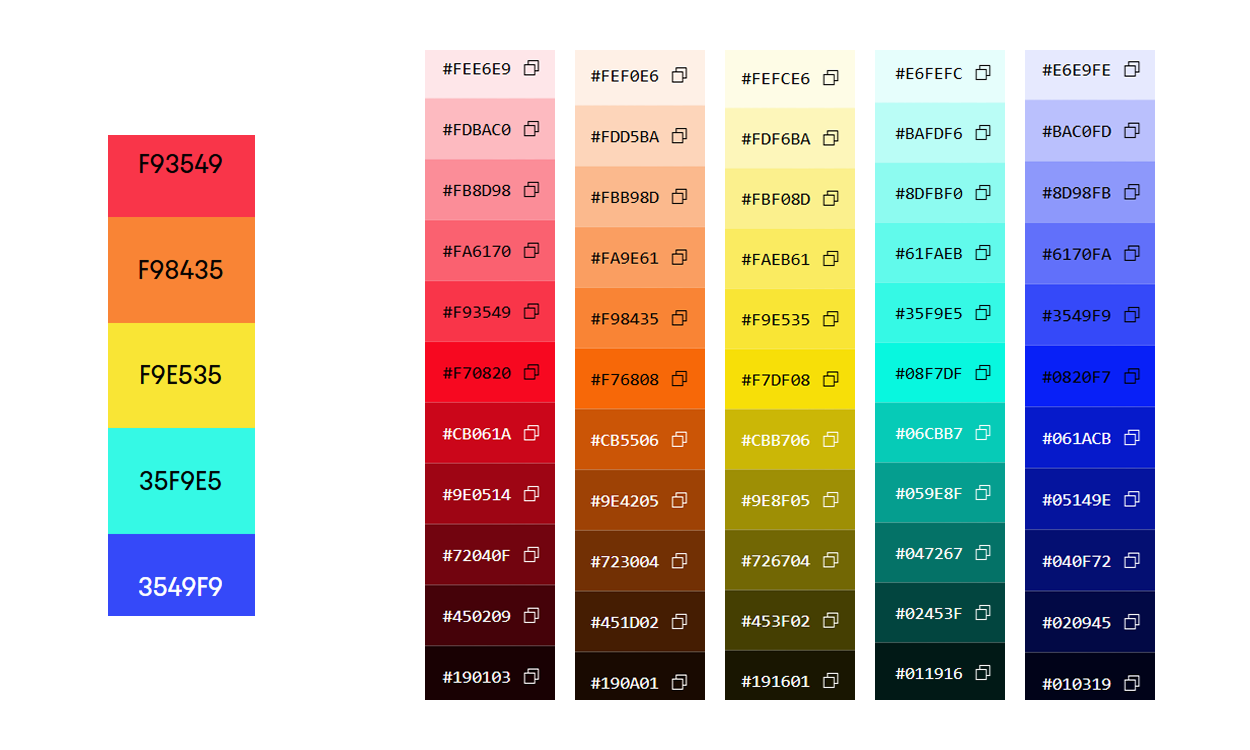 Panda Bugs Color Scheme Experimentation
